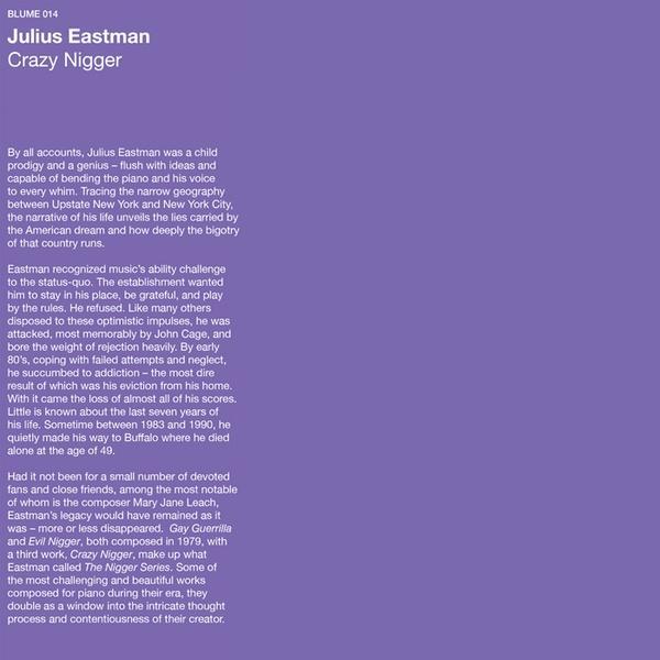 Julius Eastman - Crazy N****r (New Vinyl)
