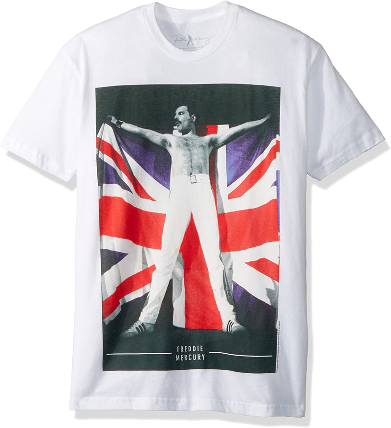 Freddie Mercury - Queen Flag White Shirt