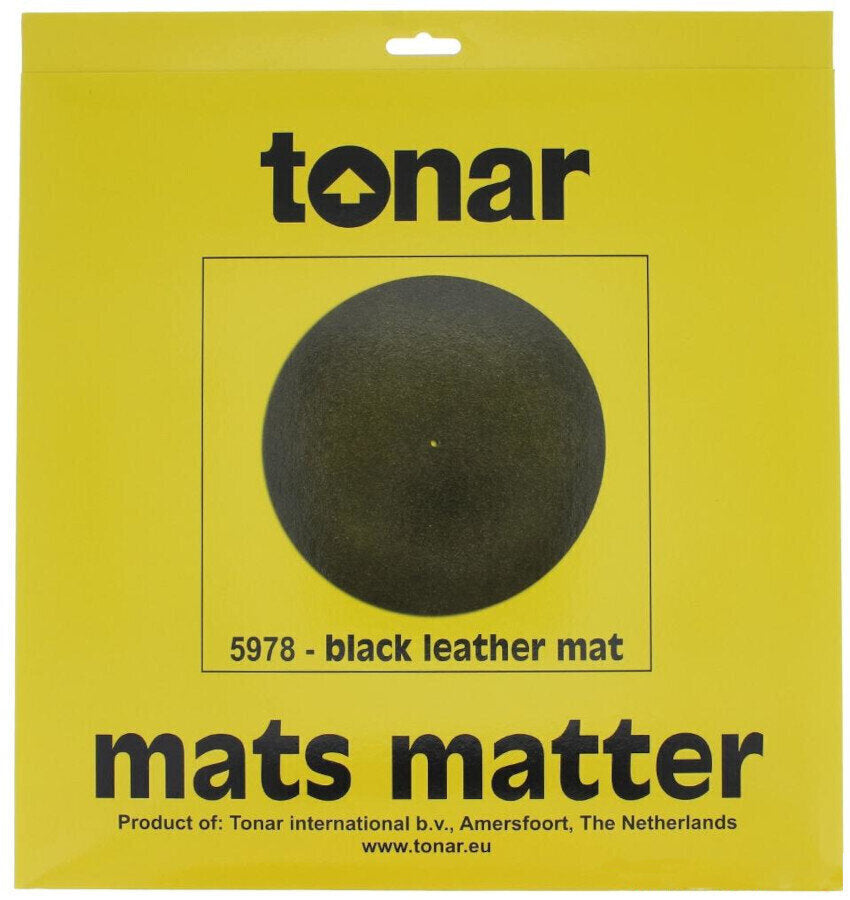Black Leather Slipmat by Tonar