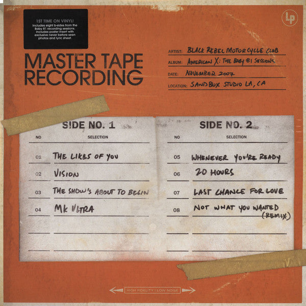 Black Rebel Motorcycle Club – American X: Baby 81 Sessions (New Vinyl)