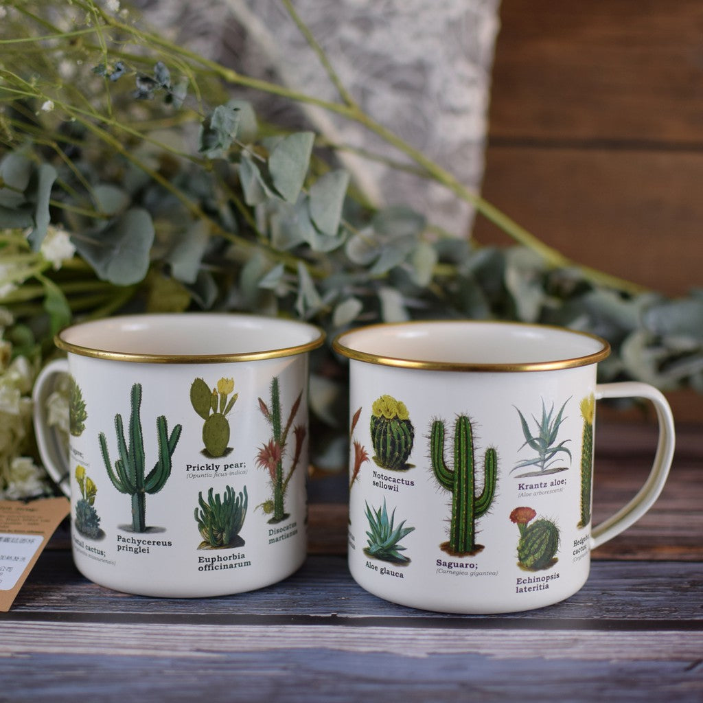 Cacti Enamel Mug
