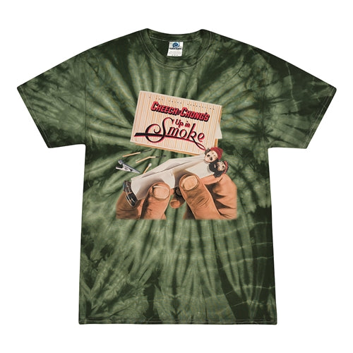 Cheech & Chong - Up In Smoke Green Tie-Dye T-Shirt