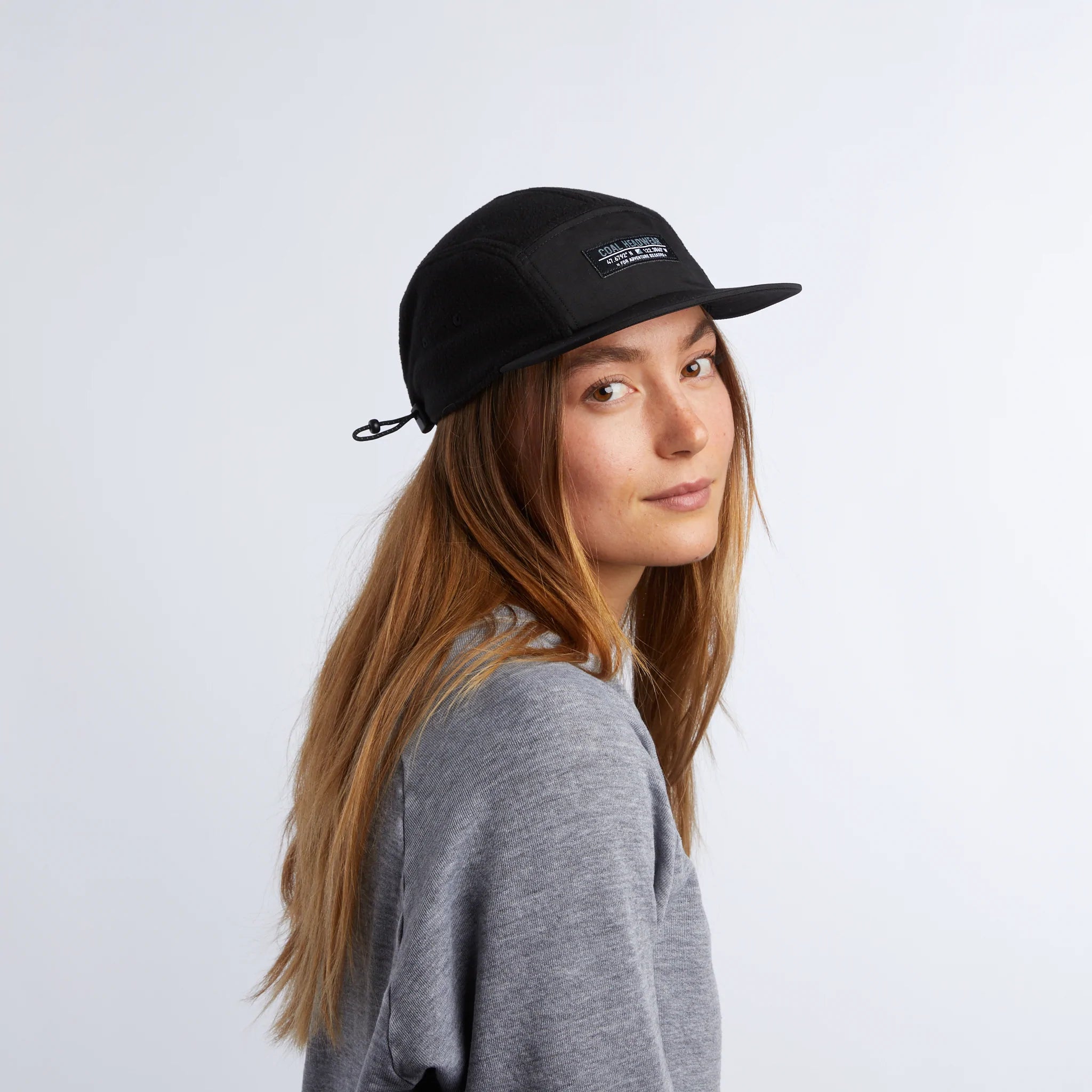 Coal - Bridger Fleece 5 Panel Hat