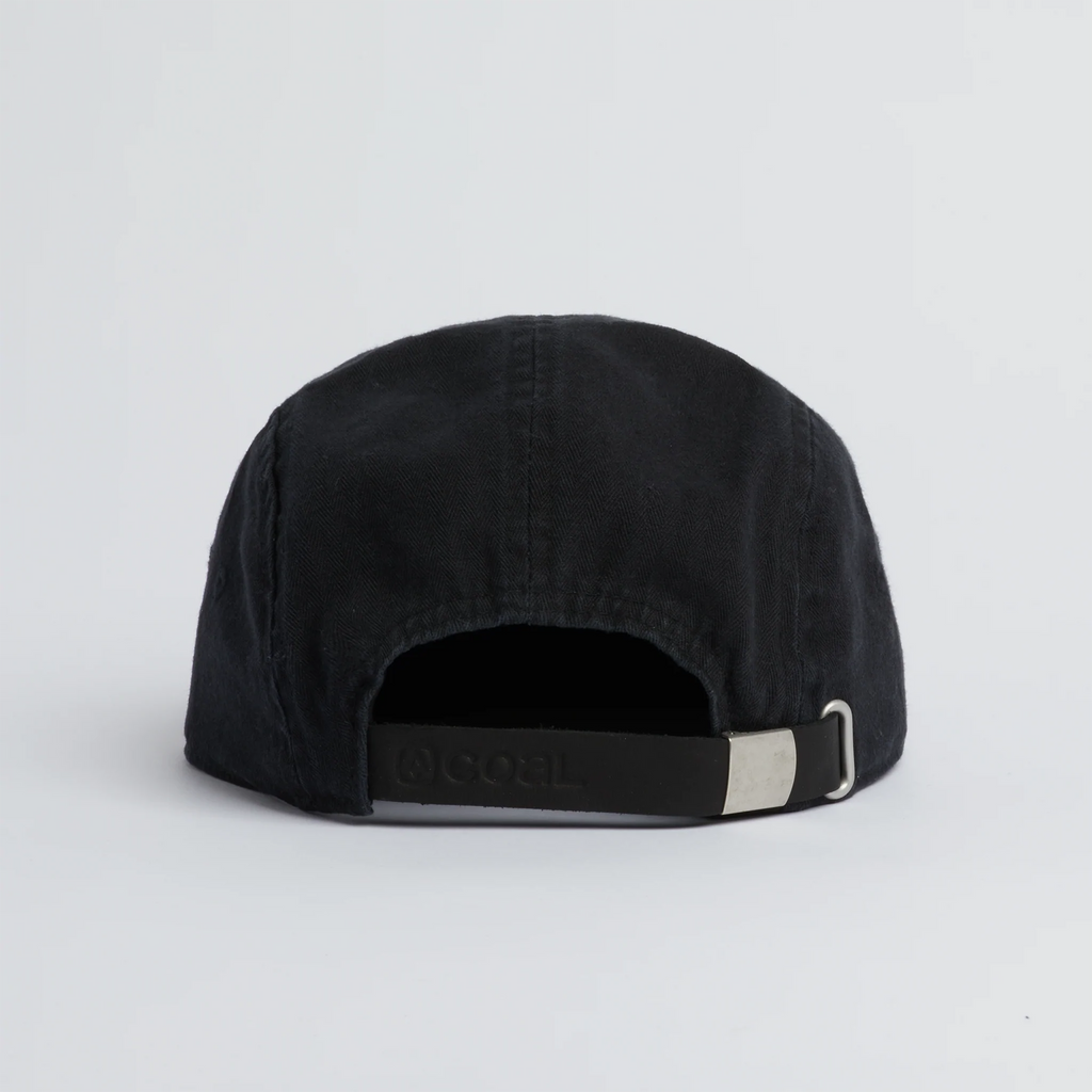 Coal - Edison Washed 5 Panel Cap - Black