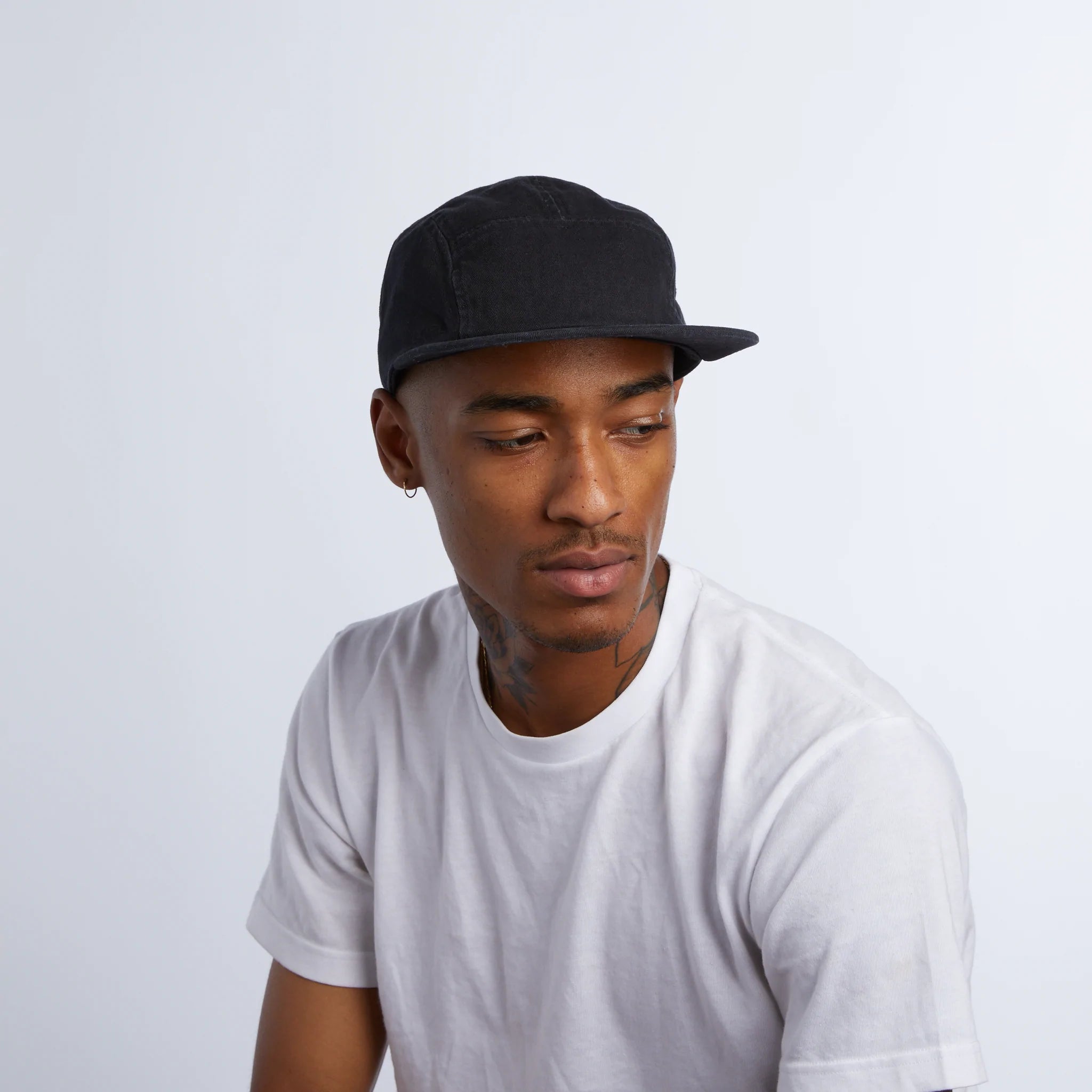 Coal - Edison Washed 5 Panel Cap - Black