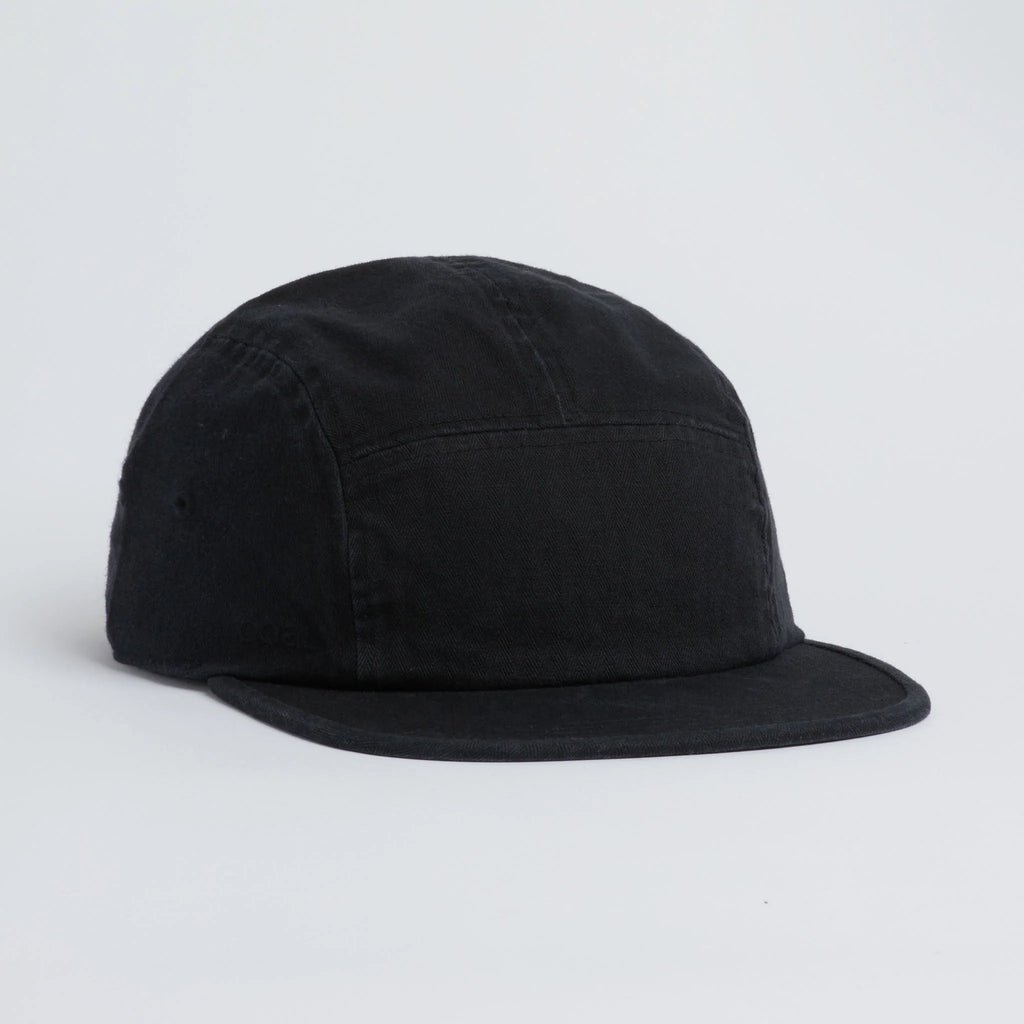 Coal - Edison Washed 5 Panel Cap - Black