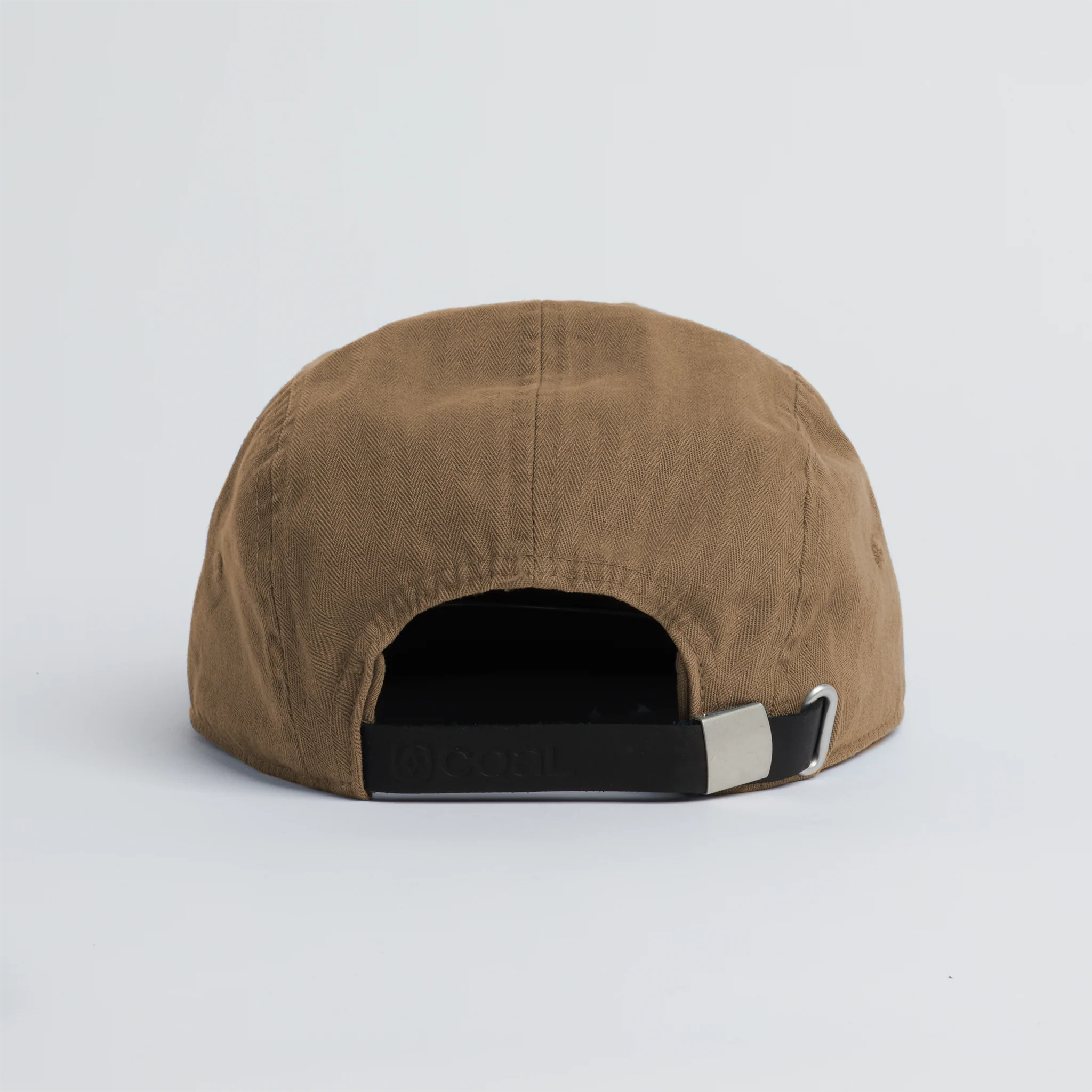 Coal - Edison Washed 5 Panel Cap - Light Brown