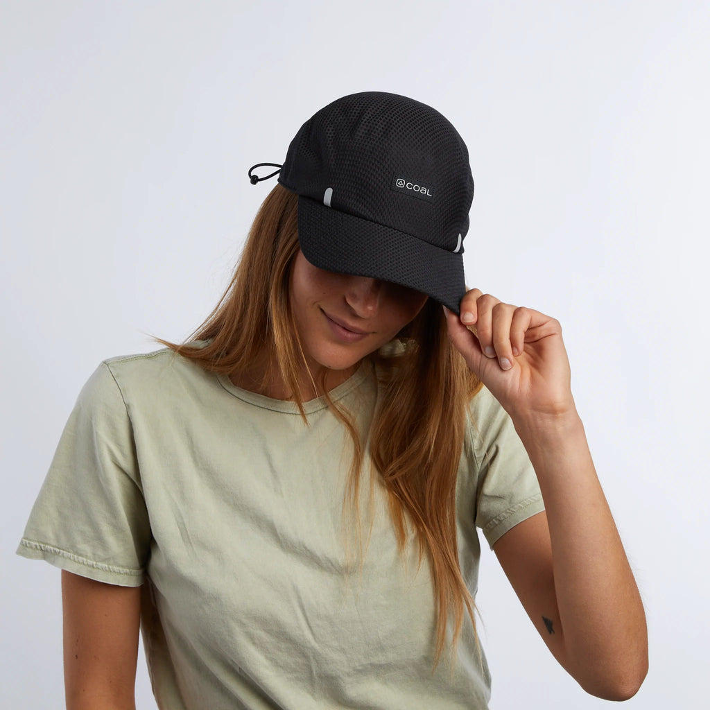 Coal - Tempo Seamless Mesh Cap - Black