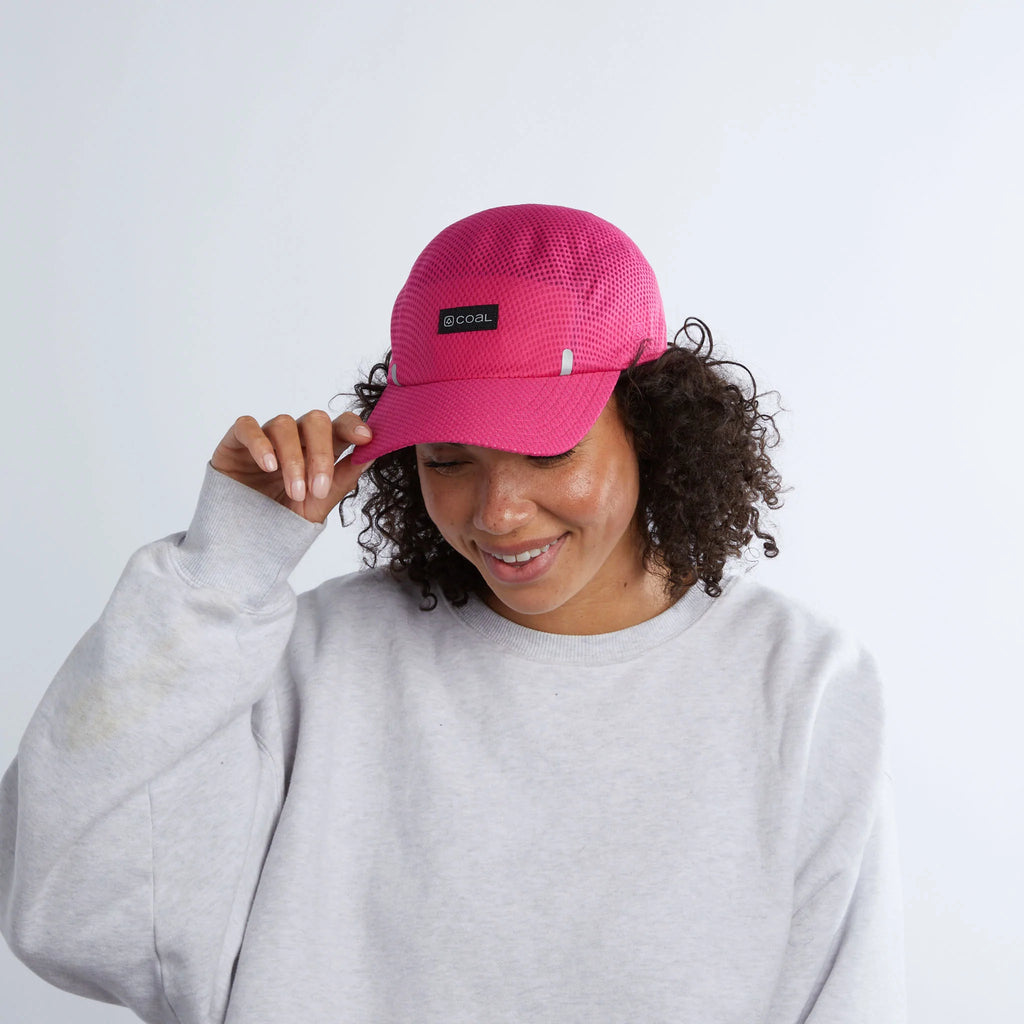 Coal - Tempo Seamless Mesh Cap - Pink