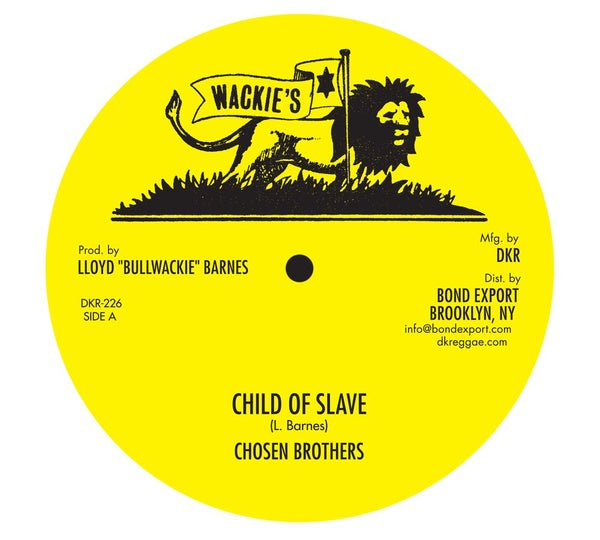 Chosen Brothers - Child of Slave/I Love You (12") (New Vinyl)