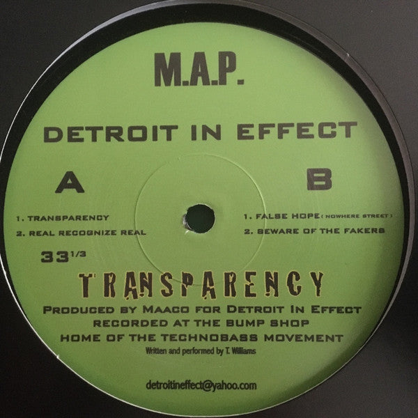 Detroit In Effect - Transparency (12") (New Vinyl)