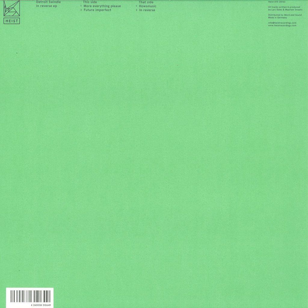 Detroit Swindle (Dam Swindle) - In Reverse EP (New Vinyl)