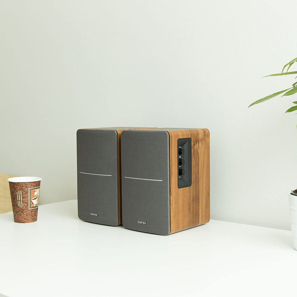 Edifier R1280T Powered Bookshelf Speakers - 2.0 Stereo Active Near Field Monitors - Studio Monitor Speaker - Wooden Enclosure - 42 Watts RMS -   *AVAILABLE FOR IN-STORE PICKUP ONLY*