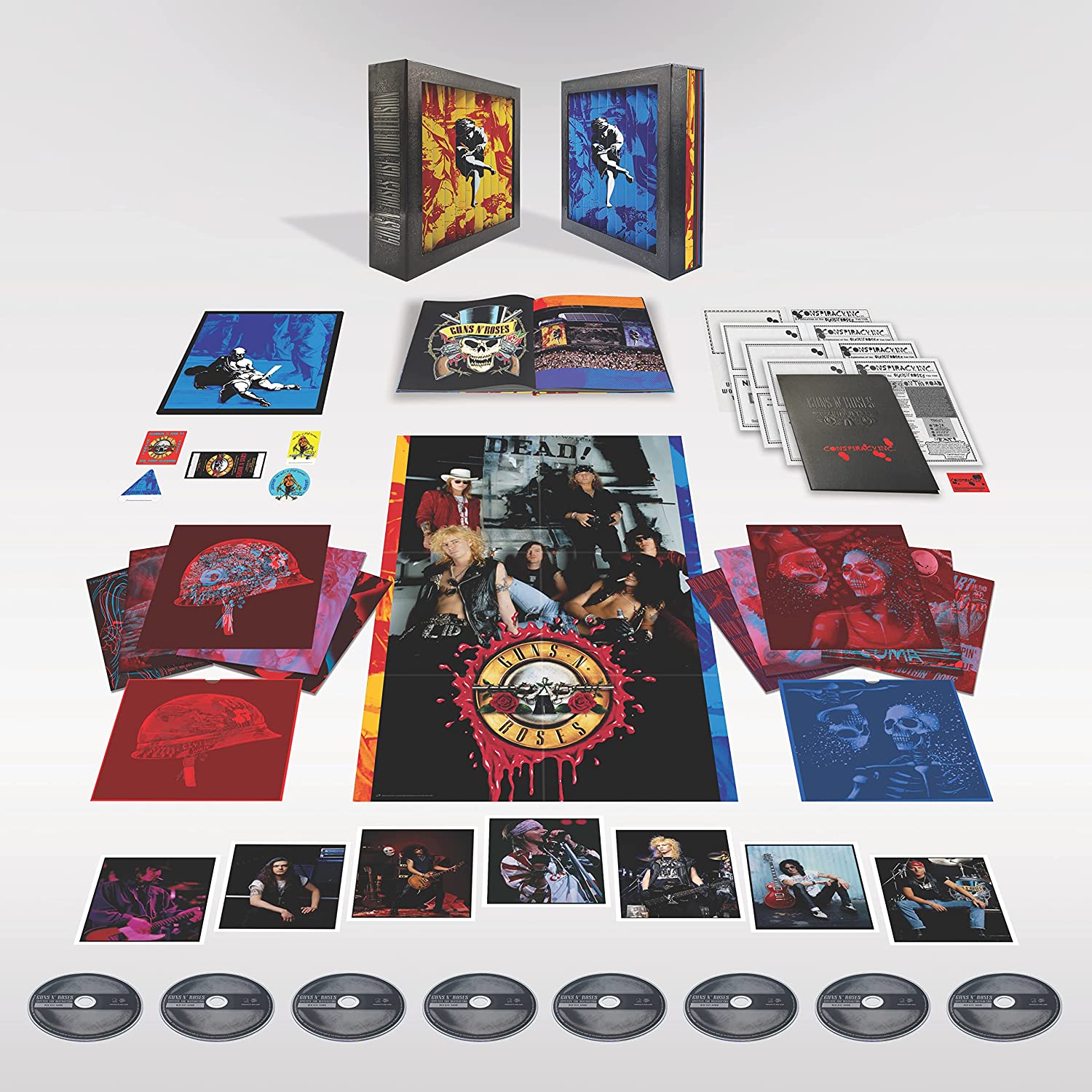 Guns N Roses - Use Your Illusion 1 & 2 (Super Deluxe CD Box Set) (7CDs/Bluray/Book) (New CD)