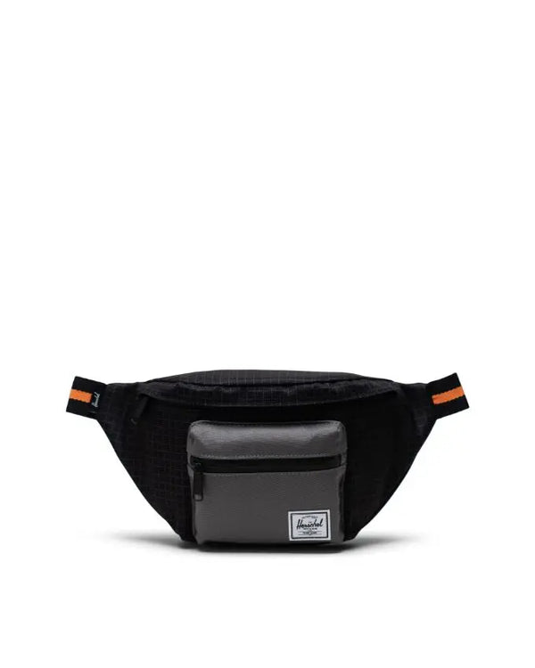 Herschel - Seventeen Black Grid/Gargoyle/Sun Orange - Hip Pack Bag One Size
