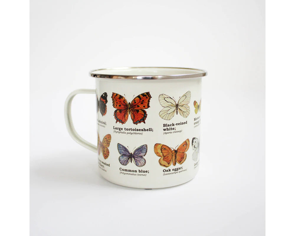 Insects and Butterflies Enamel Mug