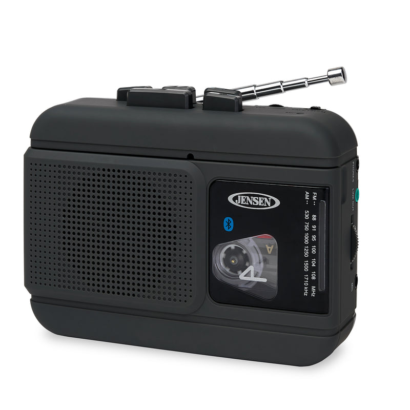 JENSEN MCR-60 Portable Bluetooth AM/FM Cassette Player/Recorder