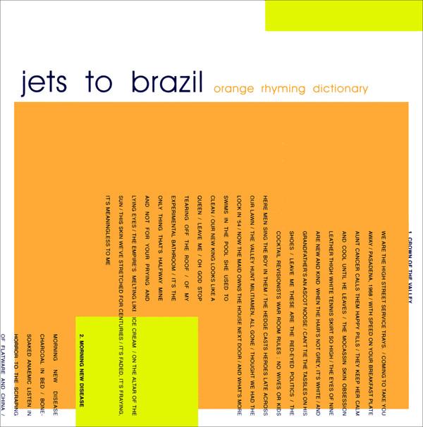Jets-to-brazil-orange-rhyming-dictionary-new-vinyl