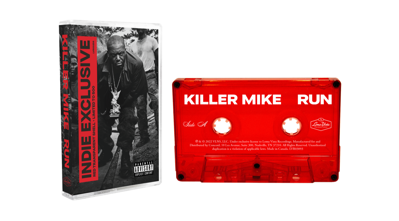 Killer Mike - RUN (Indie Exclusive Red Transparent Shell) (New Cassette)
