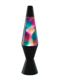Lava Lamp Classic - GRAFFITI FINISH WHITE WAX / CLEAR LIQUID 14.5" - For PICK UP ONLY