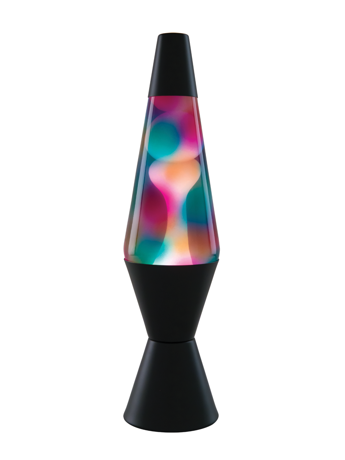 Lava Lamp Classic - GRAFFITI FINISH WHITE WAX / CLEAR LIQUID 14.5" - For PICK UP ONLY