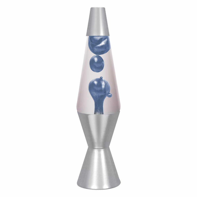 Lava Lamp Classic - METALLIC BLUE / CLEAR LIQUID 14.5" - For PICK UP ONLY