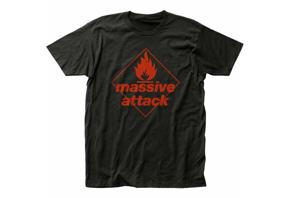 Massive Attack - Blue Lines Black Shirt Red Logo