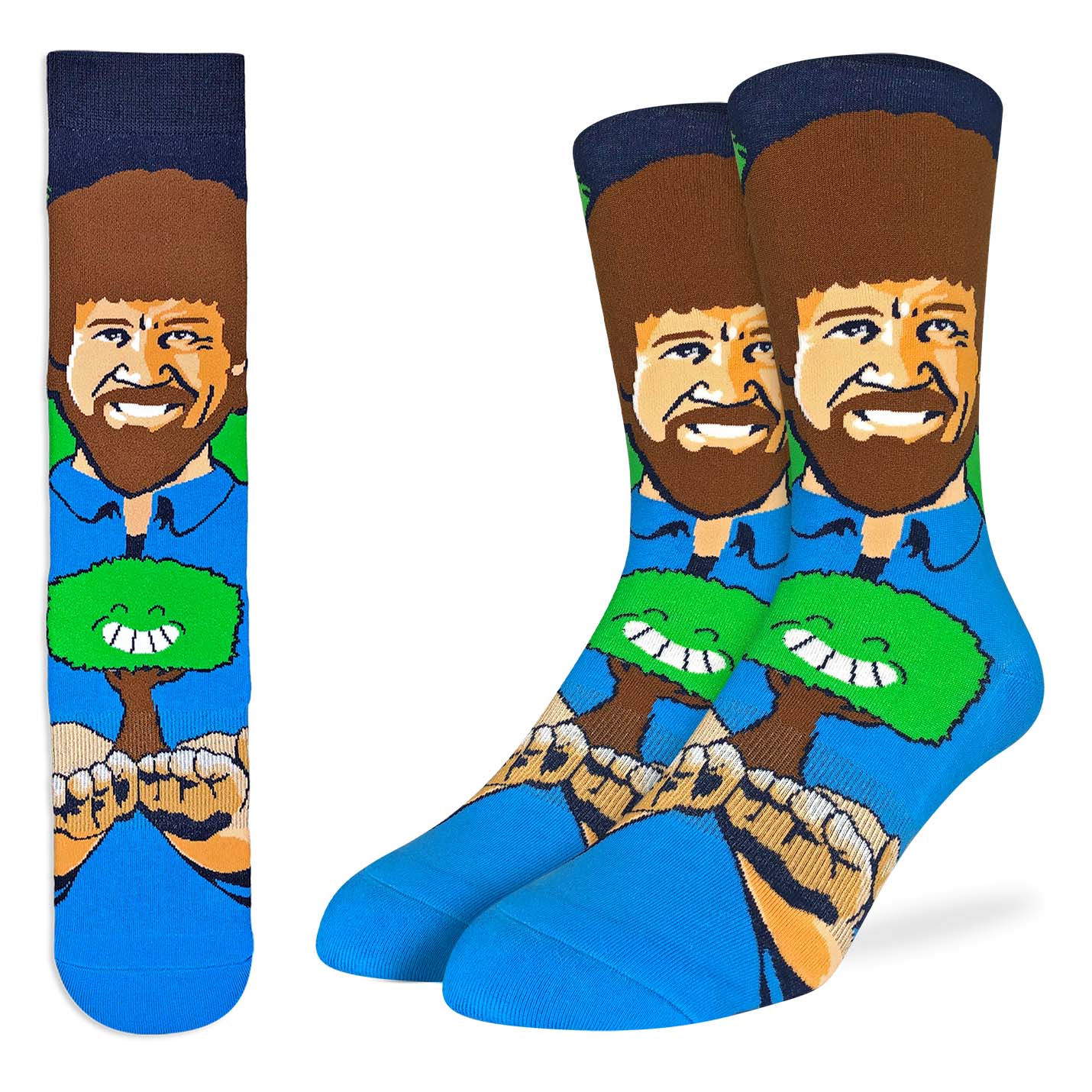 Men's Bob Ross Happy Little Tree Socks