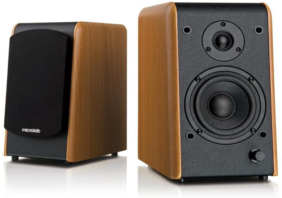 Microlab Chairman B77BT Active Powered Bookshelf Speakers (4" Woofer) *AVAILABLE FOR IN-STORE PICKUP ONLY*