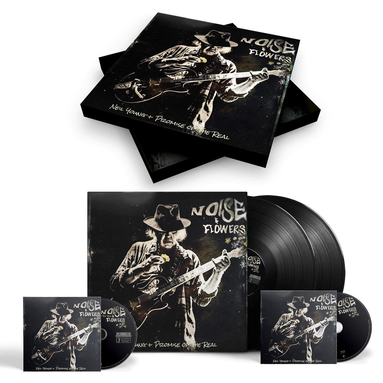 Neil Young + Promise Of The Real - Noise And Flowers (2LP + CD & Bluray) (New Vinyl)
