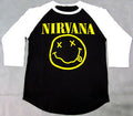 Nirvana - Smiley Baseball Tee