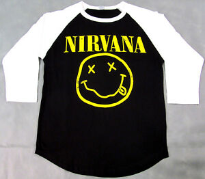 Nirvana - Smiley Baseball Tee