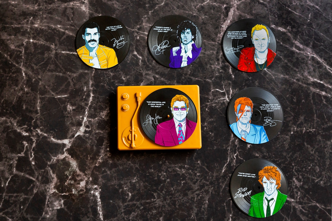 Our Casa - Retro Vinyl Drink Coaster Kit