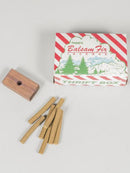 PAINE's 50 BALSAM FIR INCENSE LOGS (3/8″ WIDE X 1 1/4″ LONG) - Thrift Box 50 PCS W/ HOLDER.
