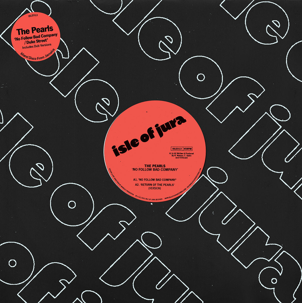 Pearls - No Follow Bad Company/Duke Street (12") (New Vinyl)