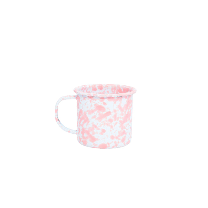 Pink Splatter Enamel Mug - 12 Oz - Crow Canyon