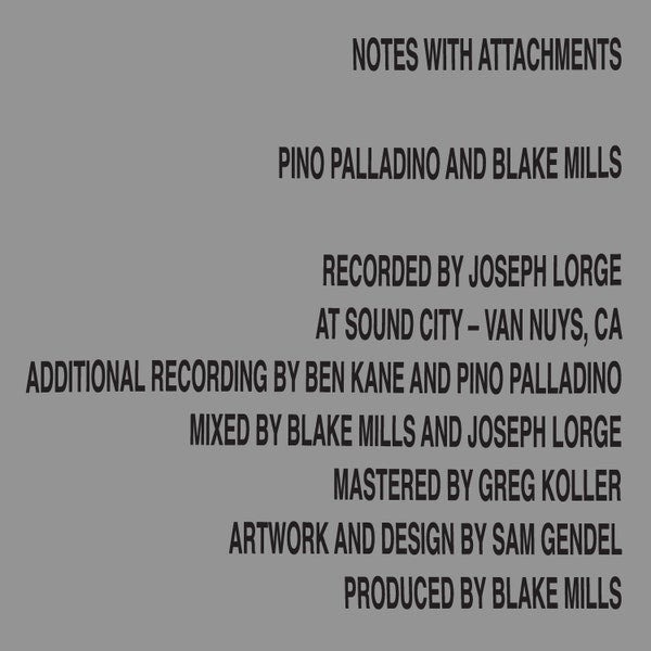 Pino Palladino/Blake Mills - Notes With Attachments (New Vinyl)