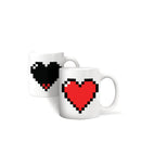 Pixel Heart Morph Mug - Kikkerland