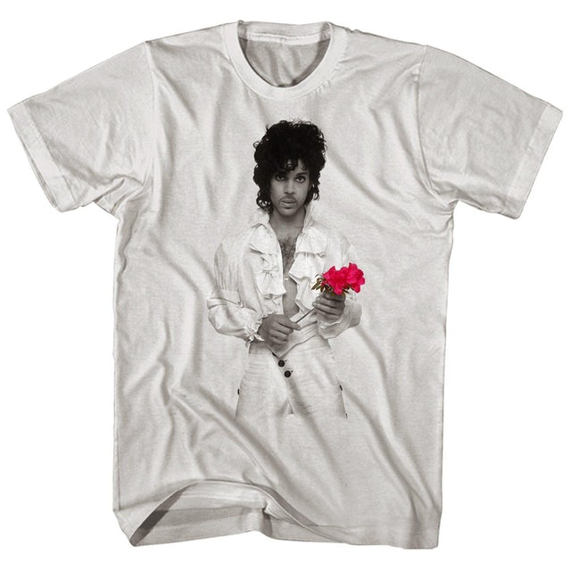 Prince-white-shirt-rose-portrait