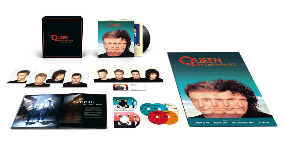 Queen - The Miracle (Collector's Edition Box Set) (LP/5CD/DVD/Bluray/Book) (New CD+Bluray/DVD)