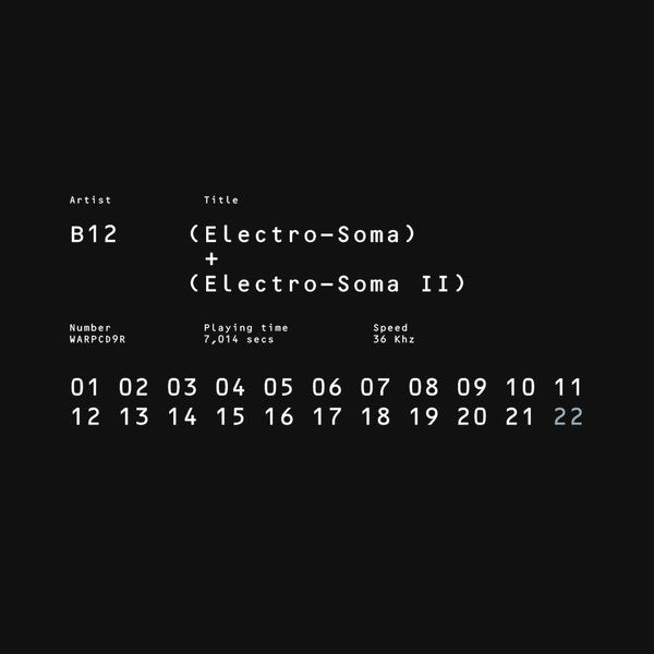 B12 - Electro-Soma I & II (2CD) (New CD)
