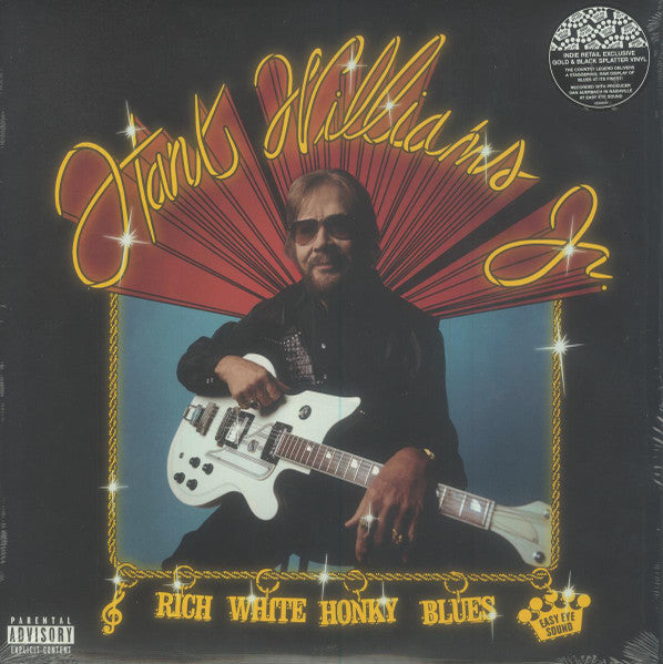 Hank Williams Jr. - Rich White Honky Blues (Gold Splatter/Indie Exclusive/Poster) (New Vinyl)