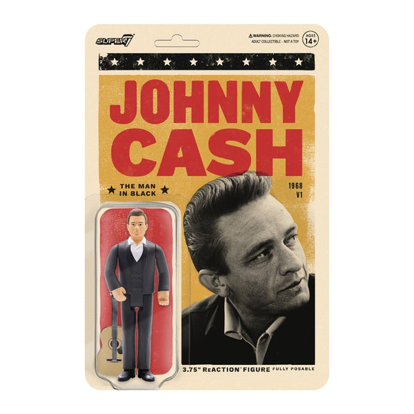 SUPER7 - Johnny Cash ReAction Figure - The Man In Black