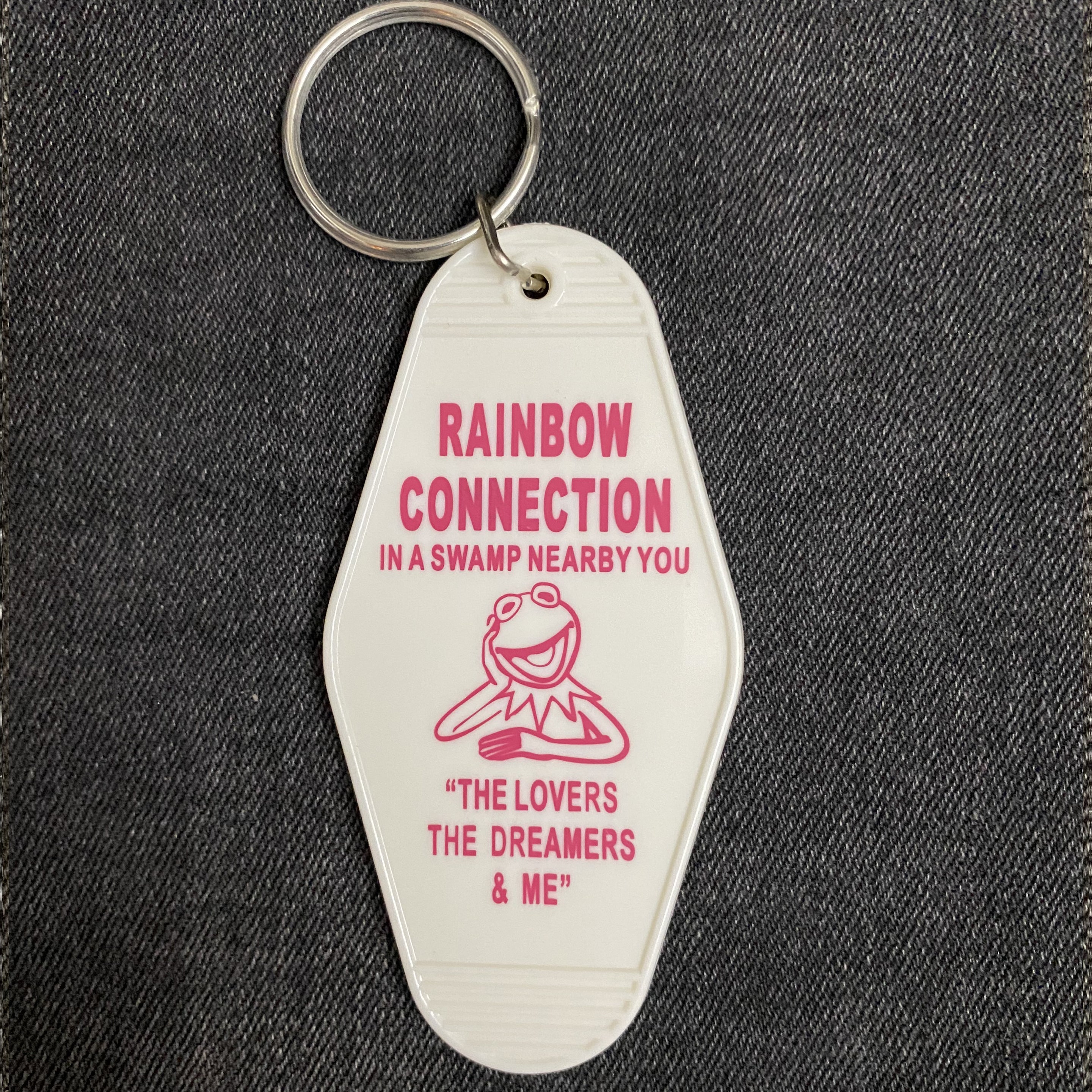 Rainbow Connection - Kermit - The Muppets - Motel Key Chain Tag - 97