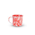 Red Splatter Enamel Mug - 16 Oz - Crow Canyon