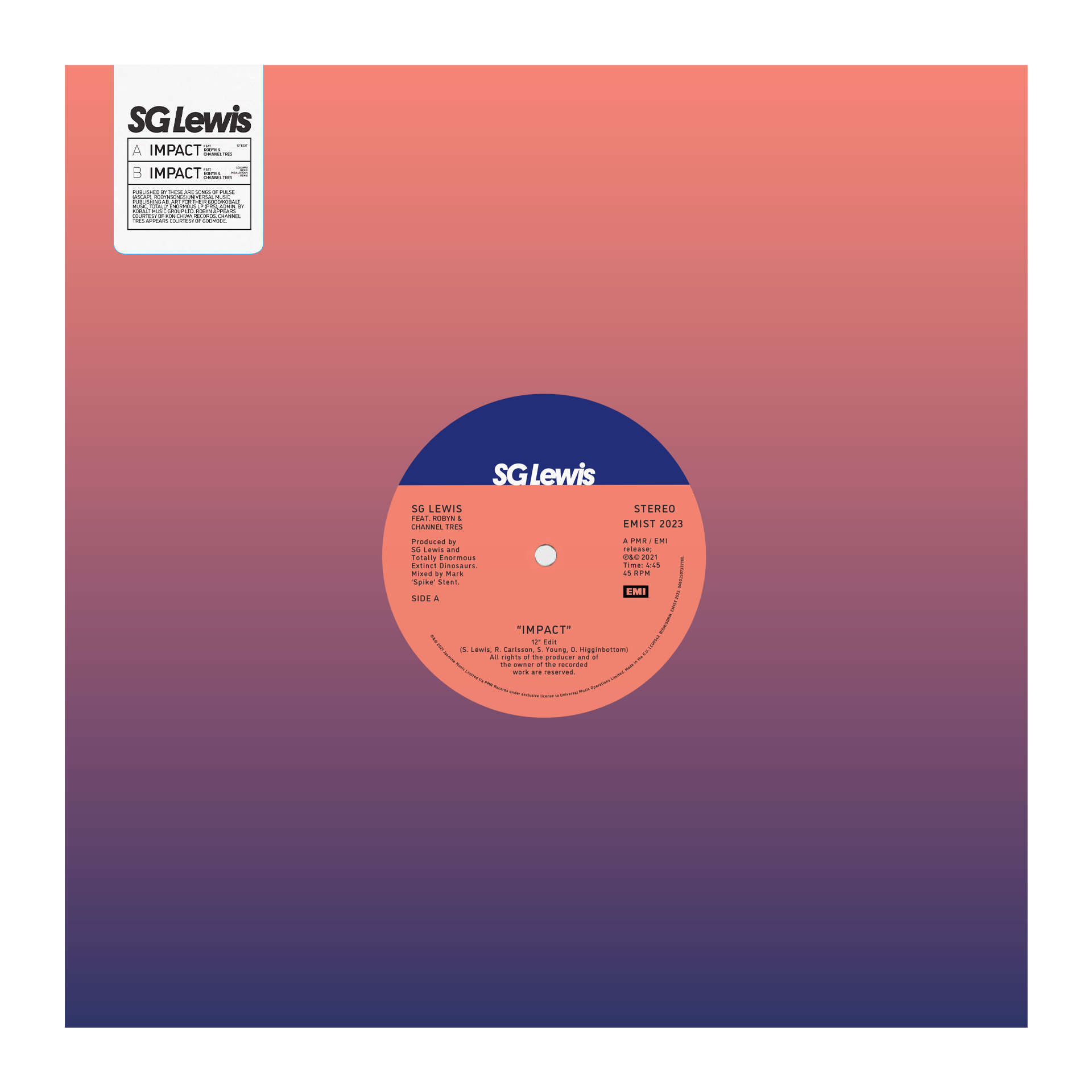 SG Lewis - Impact Ft. Robyn & Channel Tres (12") (New Vinyl)
