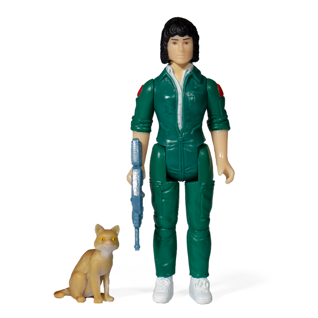 SUPER7 - Alien ReAction Figure Wave 3 - Ripley with Jonesy (Blue Card)