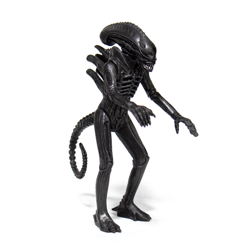 SUPER7 - Aliens ReAction Figure - Alien Warrior A (Midnight Black)