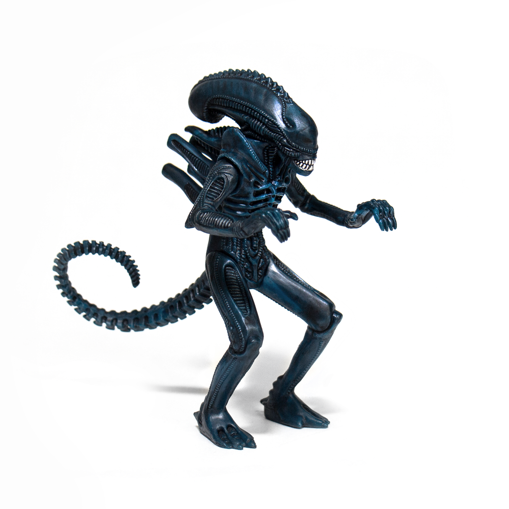 SUPER7 - Aliens ReAction Figure - Alien Warrior C (Nightfall Blue)
