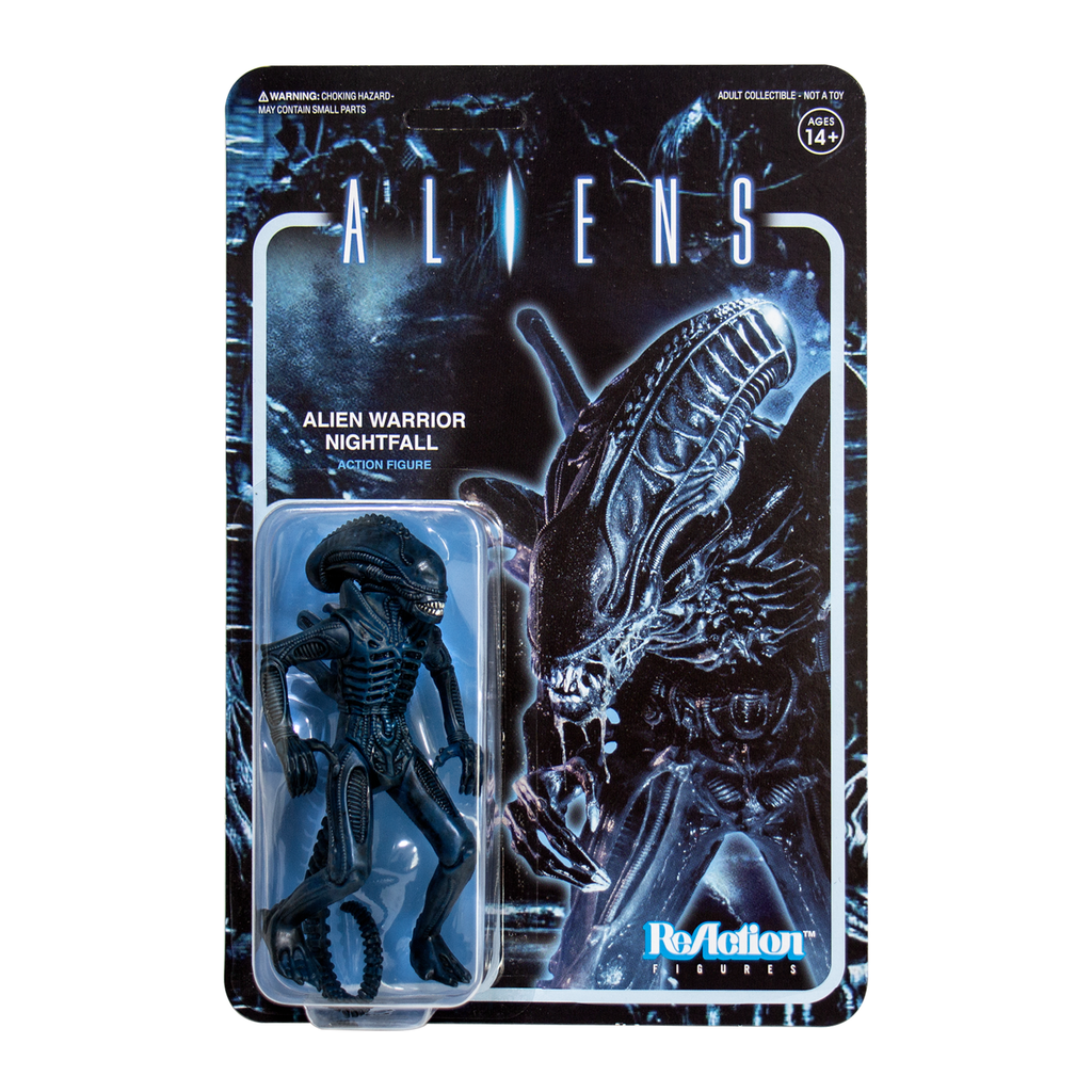 SUPER7 - Aliens ReAction Figure - Alien Warrior C (Nightfall Blue)